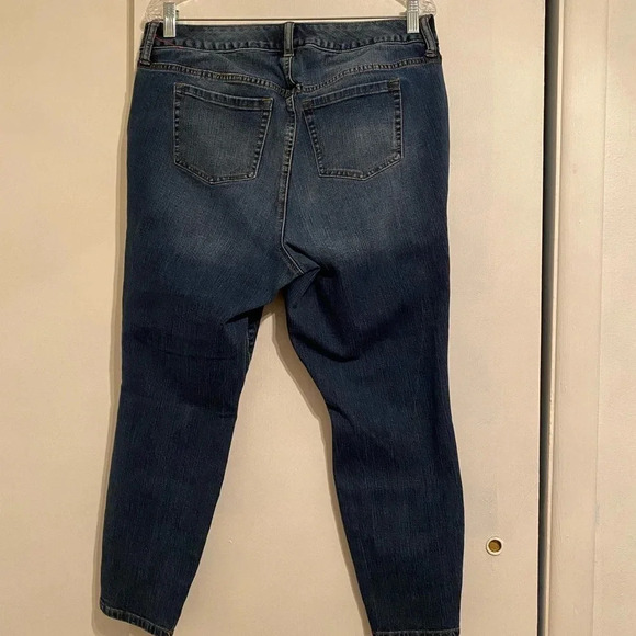 Torrid Premium Women Blue Stretch Skinny Denim Jeans Size 14R - Picture 2 of 6
